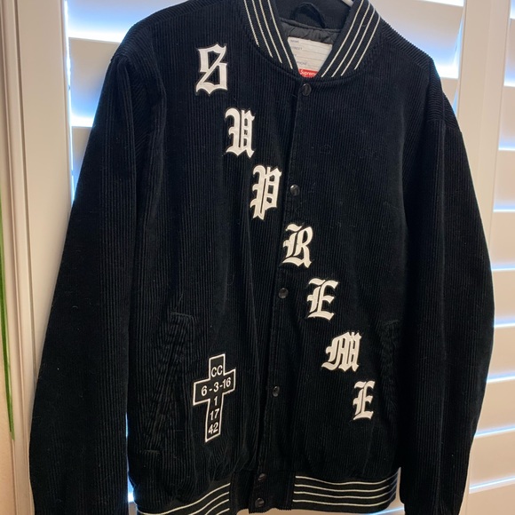 Supreme Other - Supreme Black Corduroy Jacket Authentic
